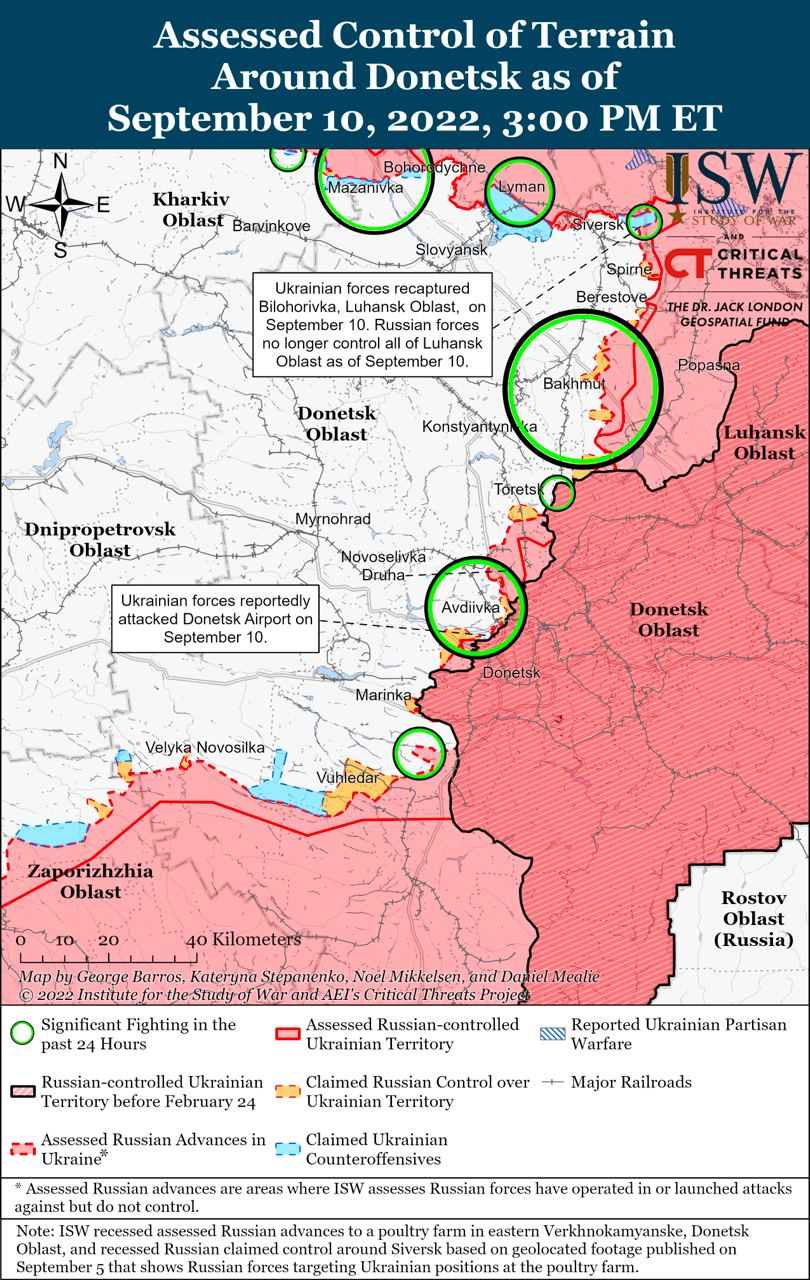 Россияне бегут из Изюма и слабеют в Луганской области: актуальные карты боев